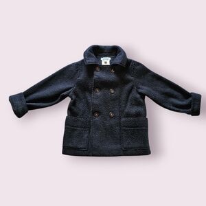 Jacadi Paris Kids Double-Breasted Navy Blue Jacket Sz 24M 88 Cm